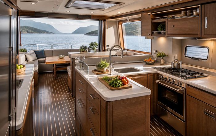 Article Image for Best Galley Layouts for Extended Cruising