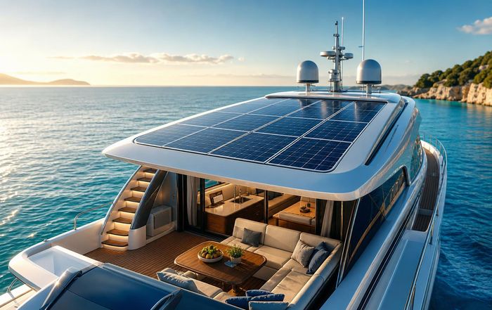 Article Image for How Solar Power Supports Life Aboard a Yacht